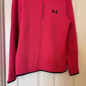 Under Armour Black and Pink Golf Pullover